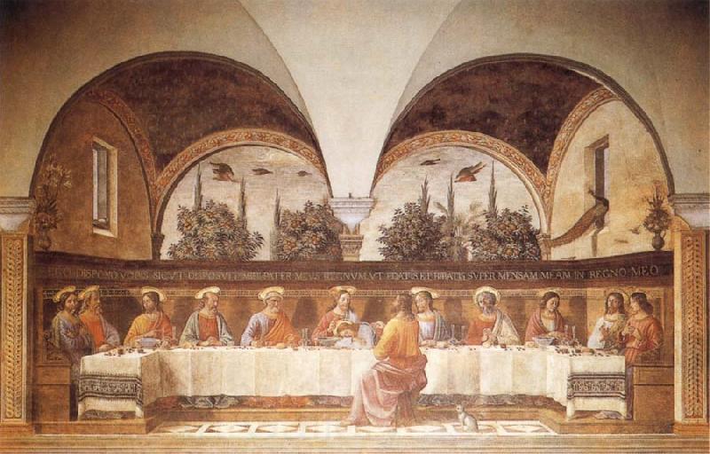 GHIRLANDAIO, Domenico Last Supper Norge oil painting art